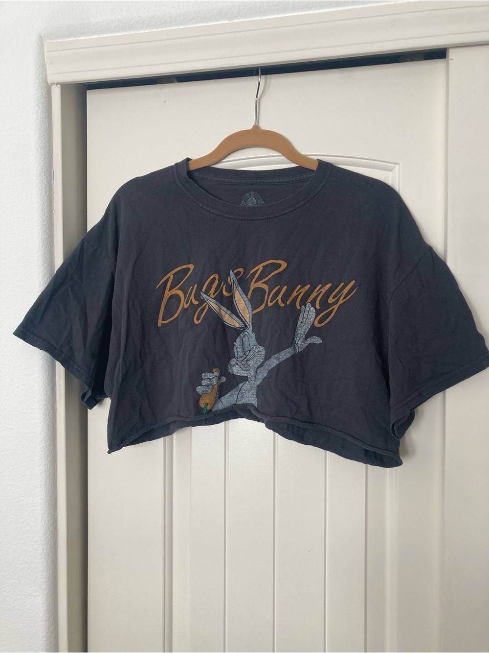 Brandy Melville Bugs Bunny Looney Tunes Cropped Graphic Tee